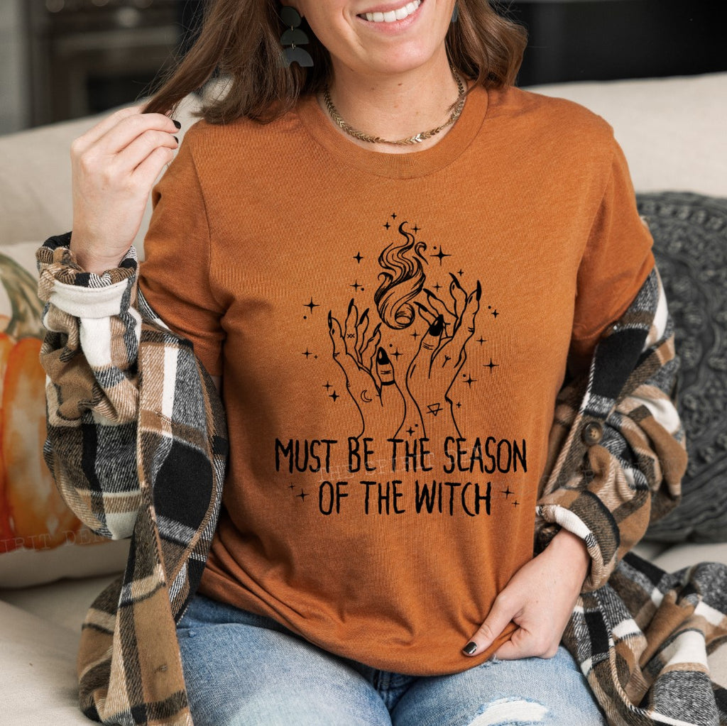 Must Be The Season Of The Witch Orange Unisex T-shirt