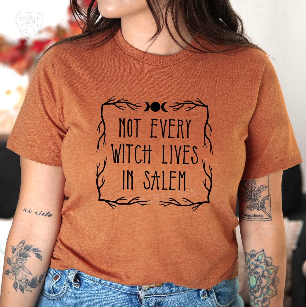 Not Every Witch Lives In Salem Orange Unisex T-shirt