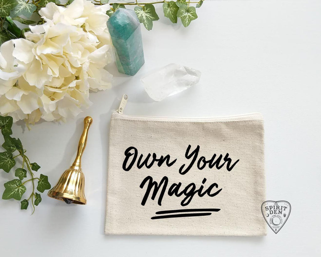 Own Your Magic Canvas Zipper Bag - The Spirit Den