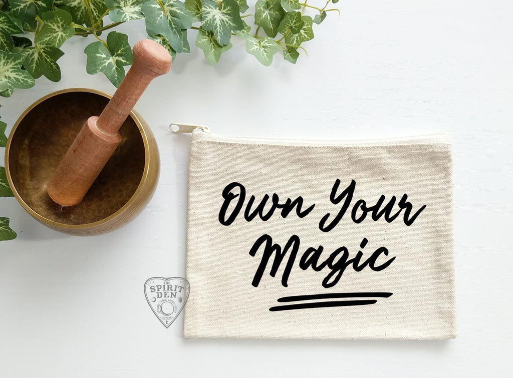 Own Your Magic Canvas Zipper Bag - The Spirit Den