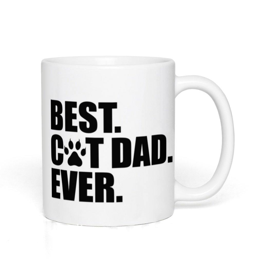 Best Cat Dad Ever White Mug - The Spirit Den
