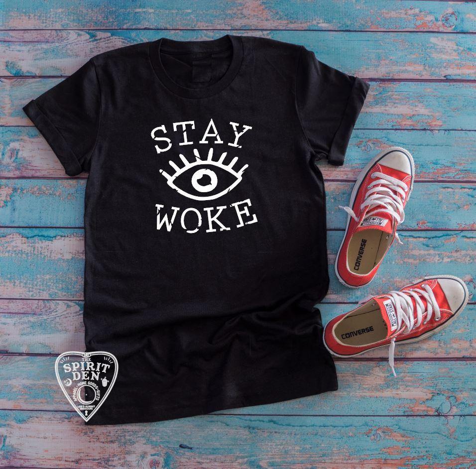 Stay Woke Third Eye T-Shirt - The Spirit Den