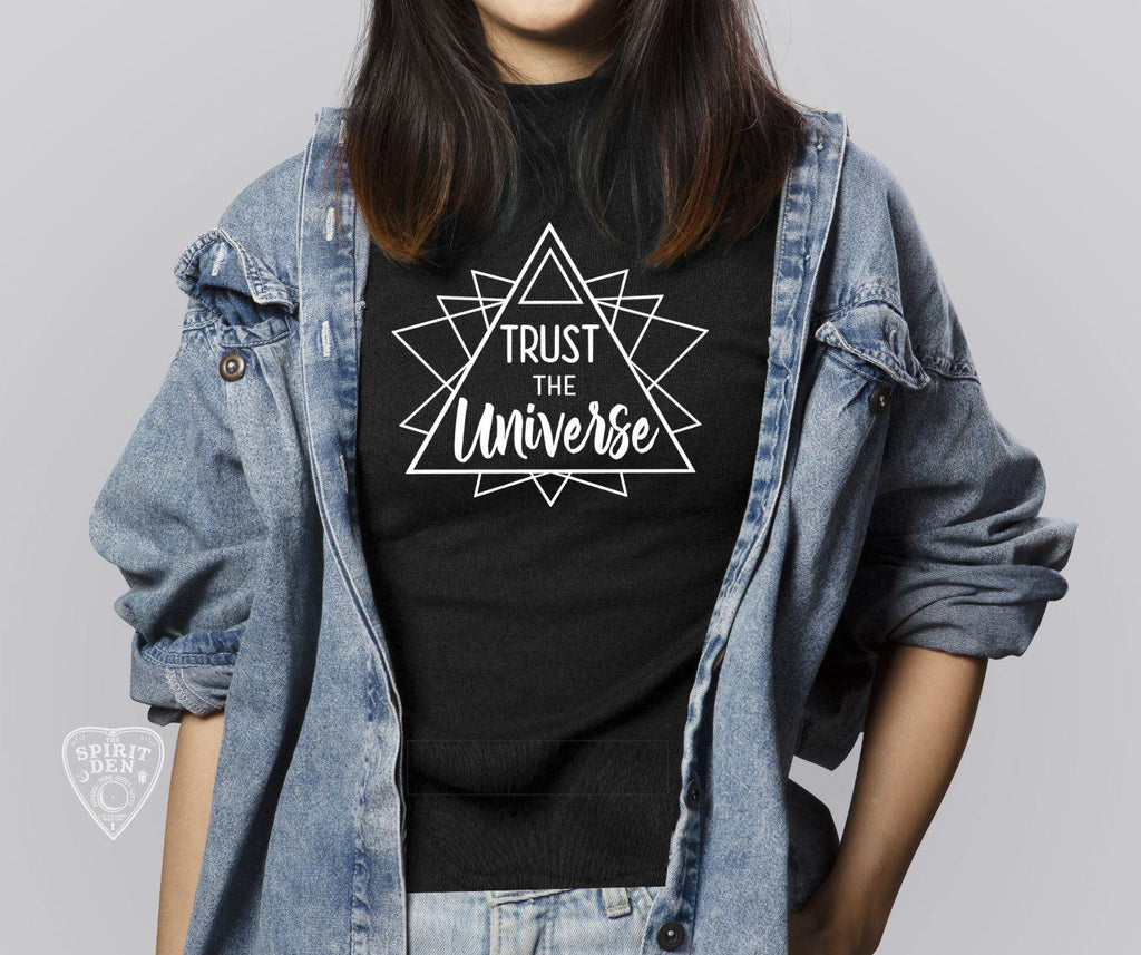 Trust The Universe Geometric Shirt Extended Sizes - The Spirit Den