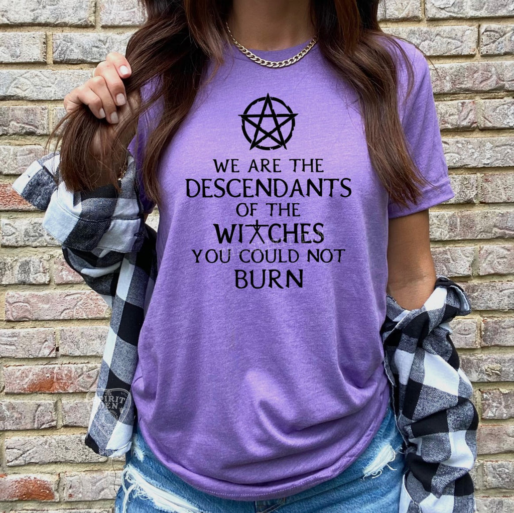 We Are The Descendants Of The Witches You Could Not Burn Purple Unisex T-shirt