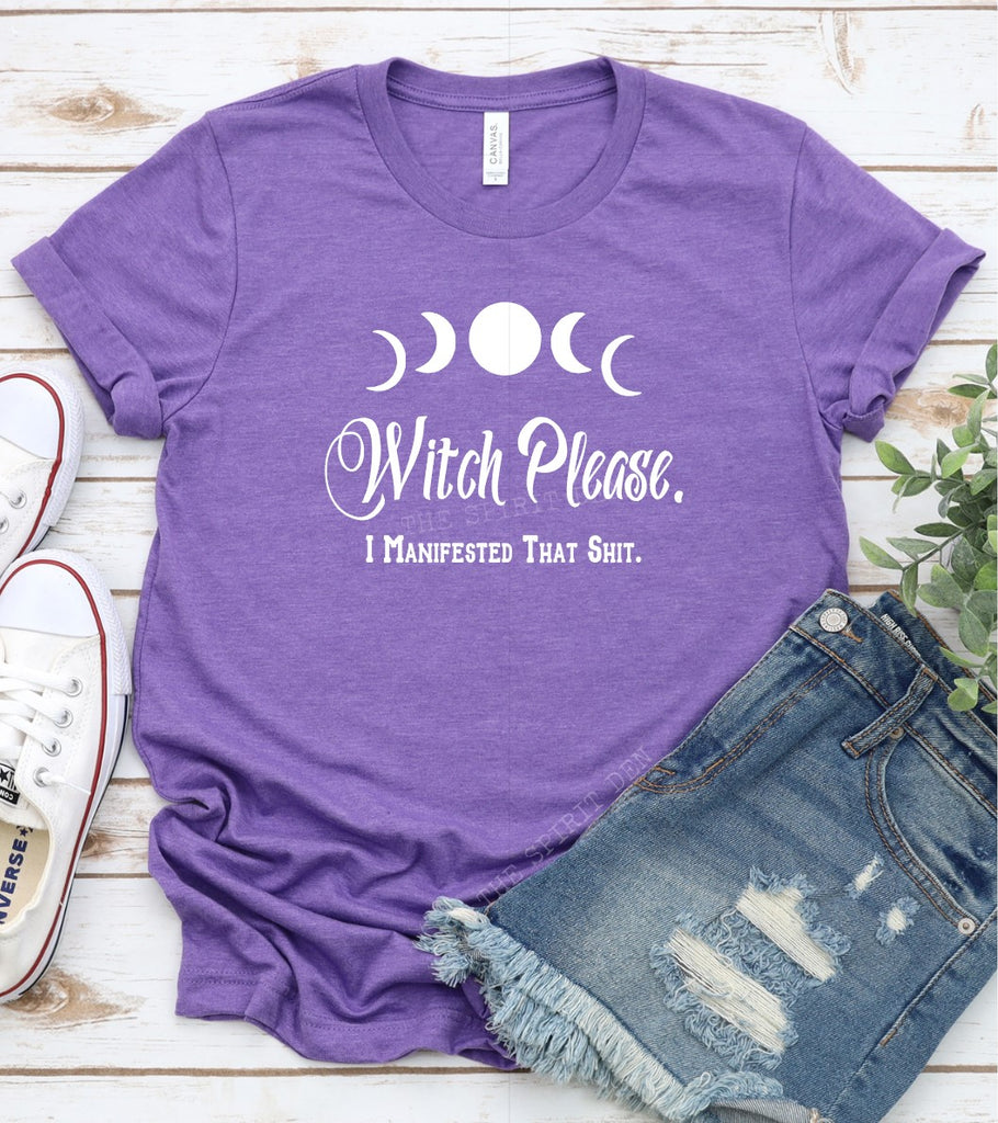 Witch Please I Manifested That Shit Purple Unisex T-shirt