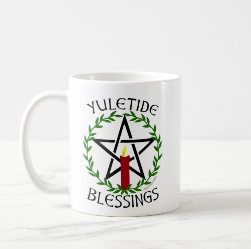 Yuletide Blessings White Mug